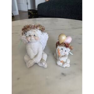 Vintage 1990s Westland Dreamsicle Cherub Angels with Balloons